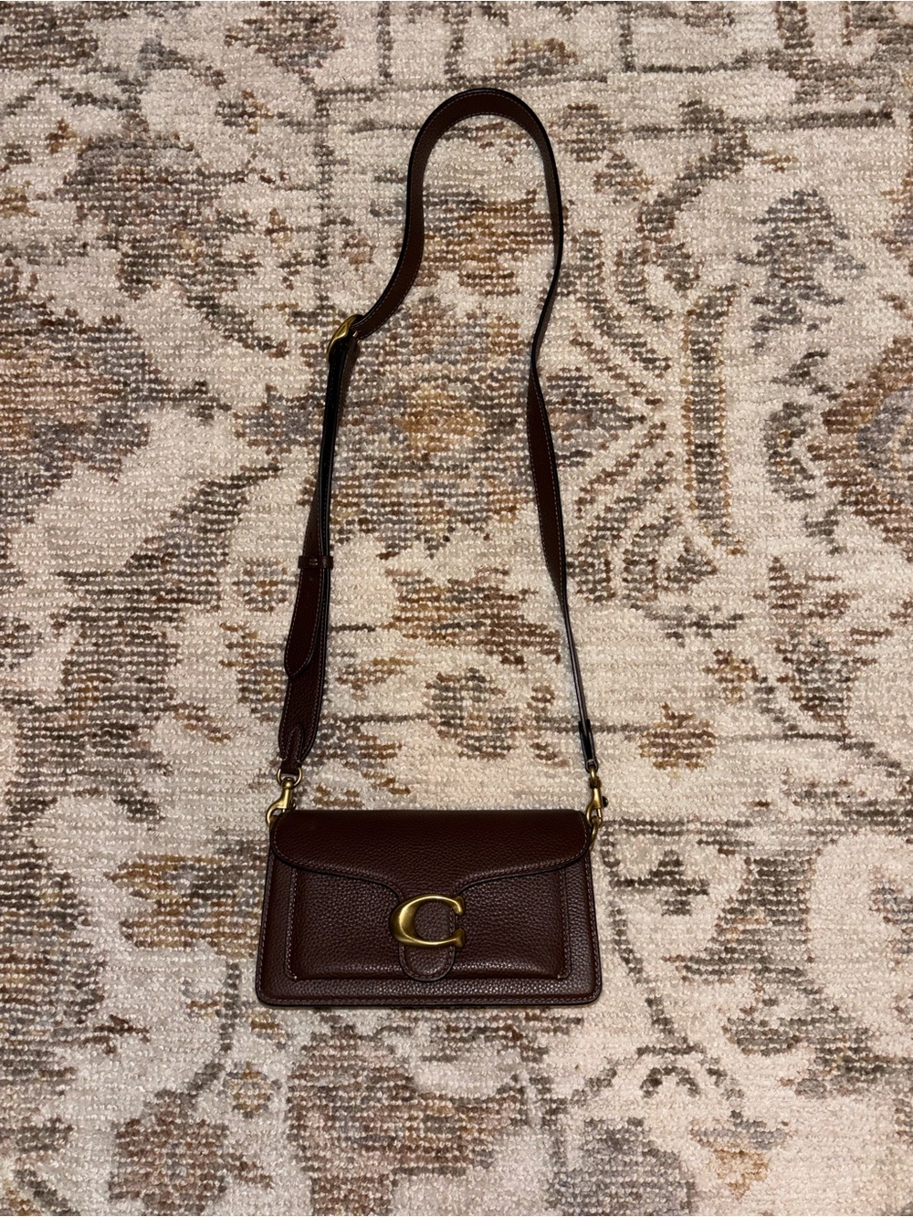 Coach Tabby Shoulder Bag 20 – Brown Leather / Brass - Picture 11 of 14